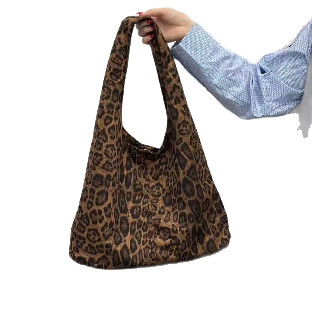 Women Leopard Print Shoulder Bag 2025 Korean Style