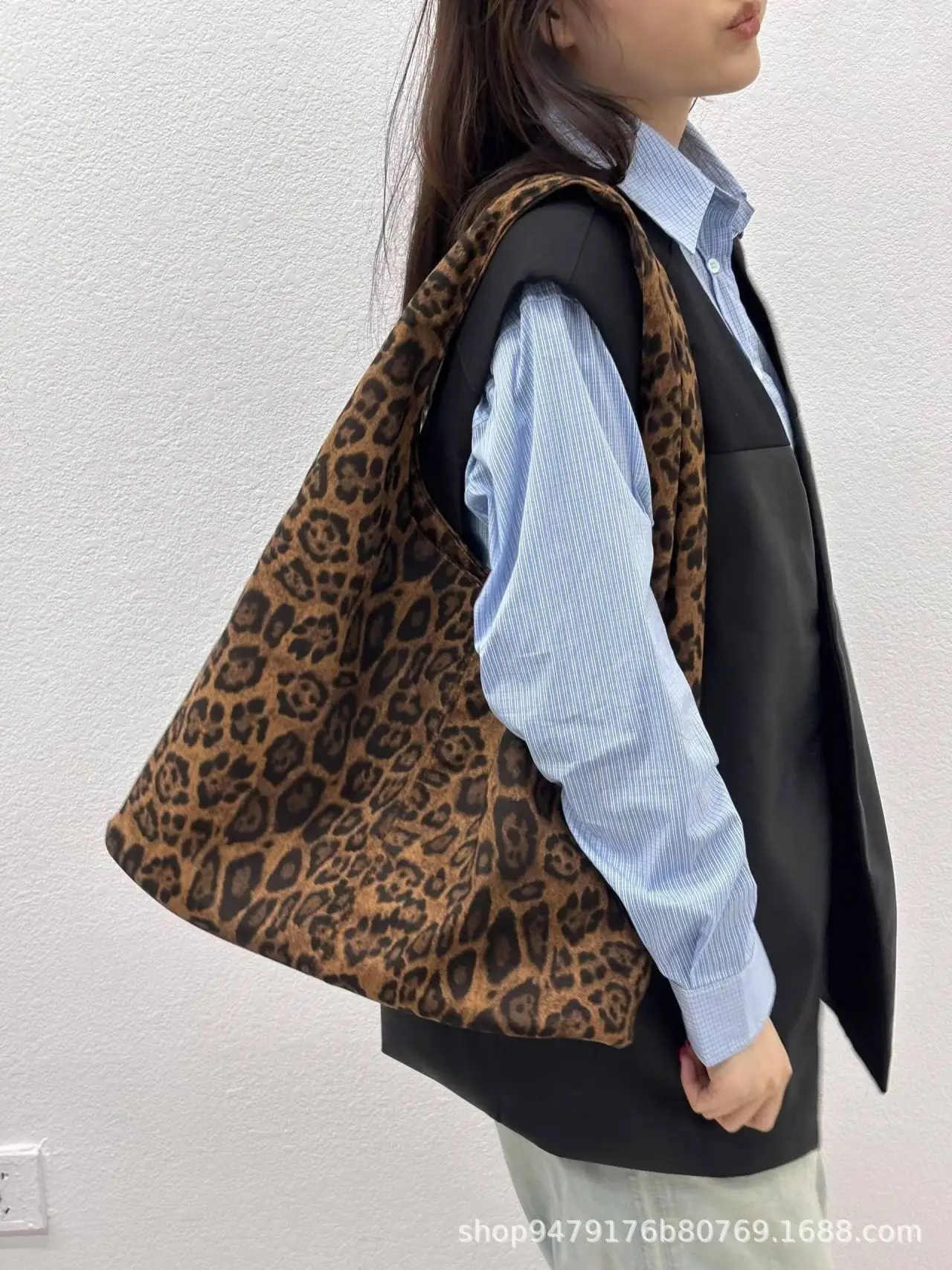 Women Leopard Print Shoulder Bag 2025 Korean Style — feature 12
