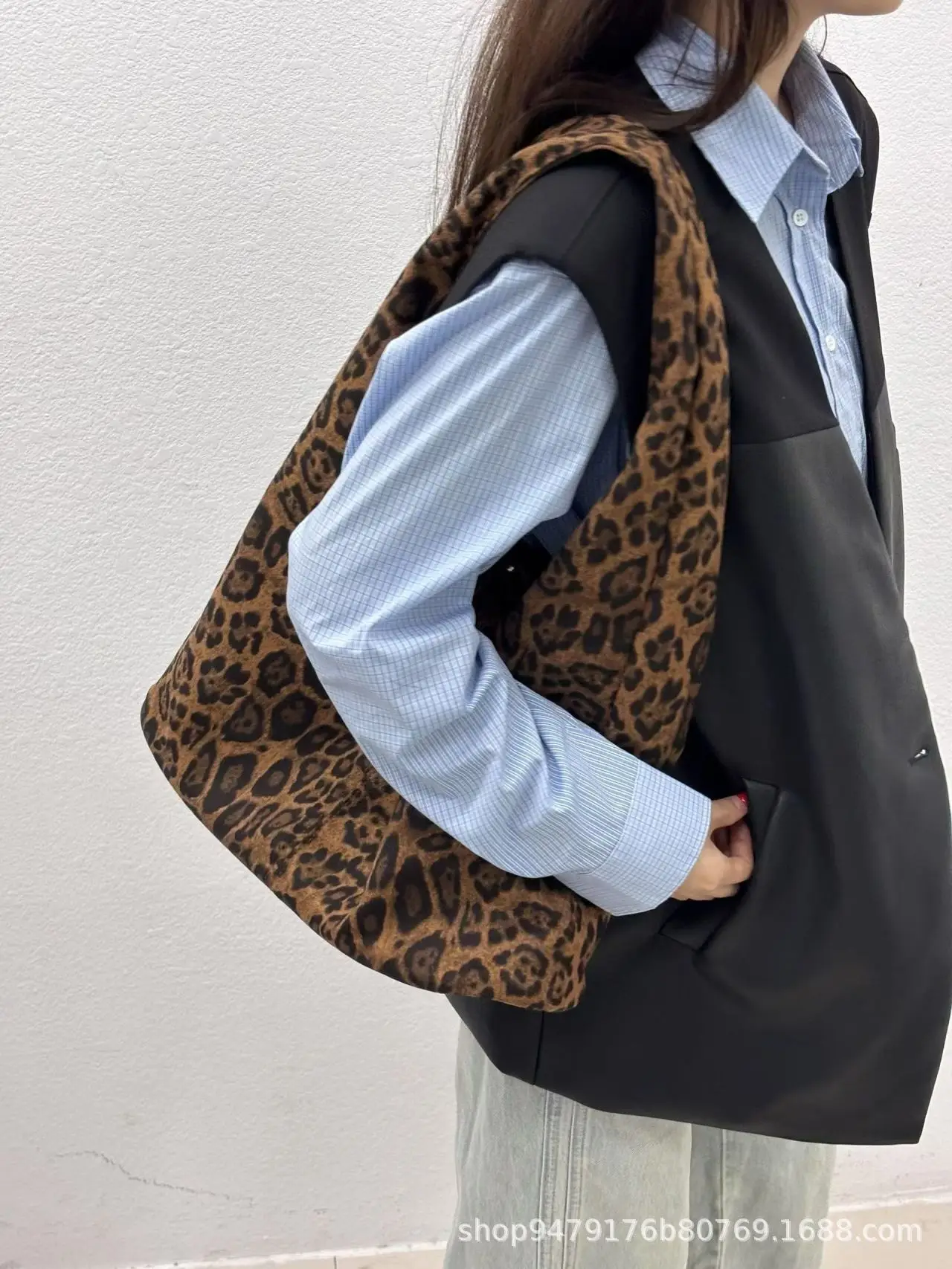 Women Leopard Print Shoulder Bag 2025 Korean Style — feature 13
