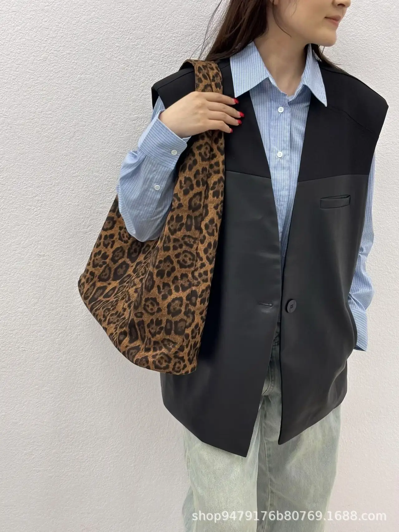 Women Leopard Print Shoulder Bag 2025 Korean Style — feature 19