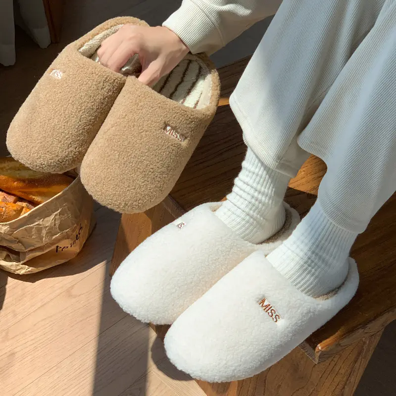 2025 New Cotton Slippers for Women Winter Home Use Indoor Couple Silent Floor Non-Slip Warm Cotton Slippers - Image 6