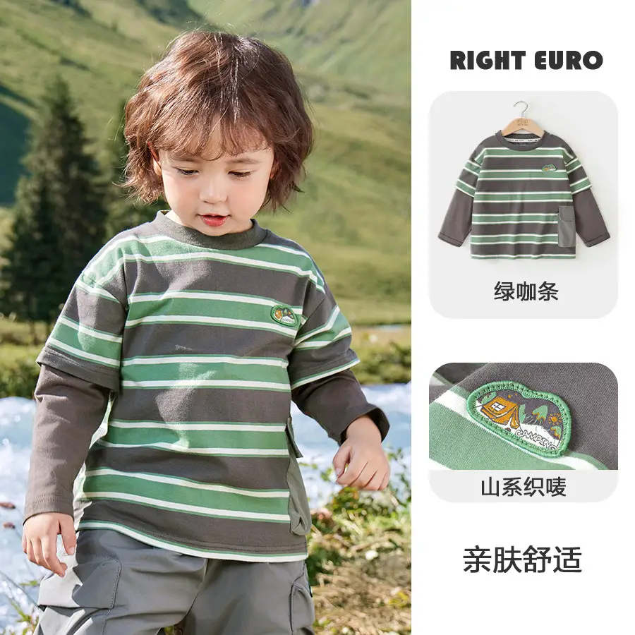 Right European Boys' Long Sleeve T-Shirt Autumn 2025 - Image 2