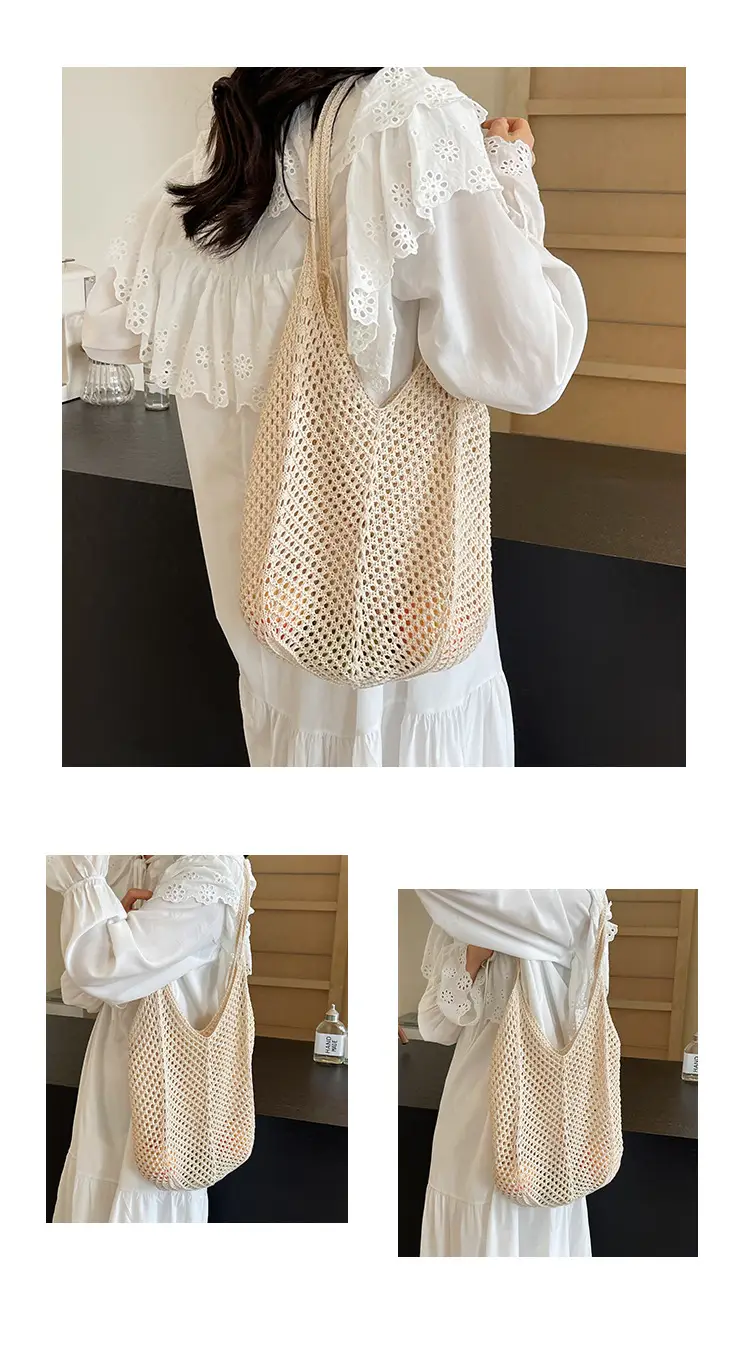 Women Woven Straw Handbag Large Capacity Summer Travel Bag — feature 12
