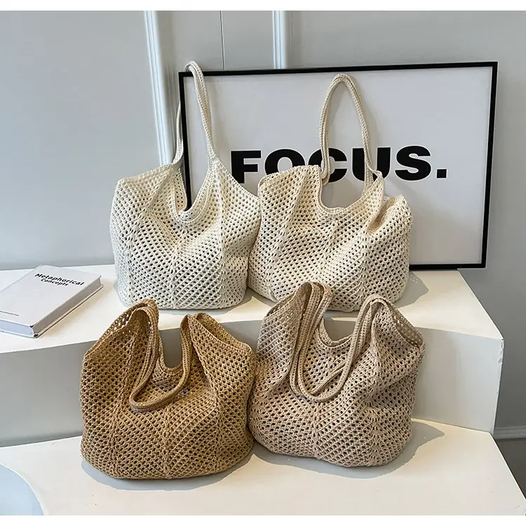 Women Woven Straw Handbag Large Capacity Summer Travel Bag — feature 13