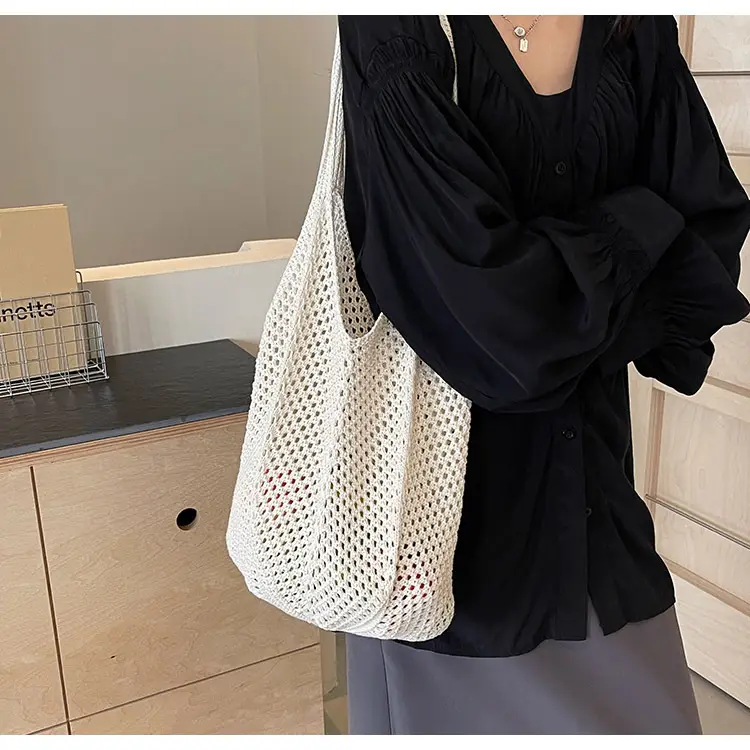Women Woven Straw Handbag Large Capacity Summer Travel Bag — feature 23