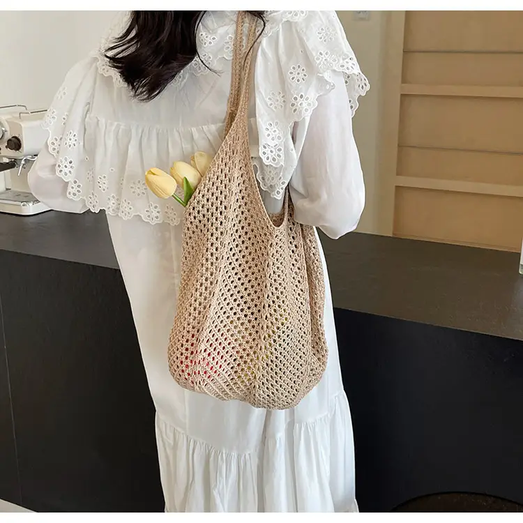 Women Woven Straw Handbag Large Capacity Summer Travel Bag — feature 38