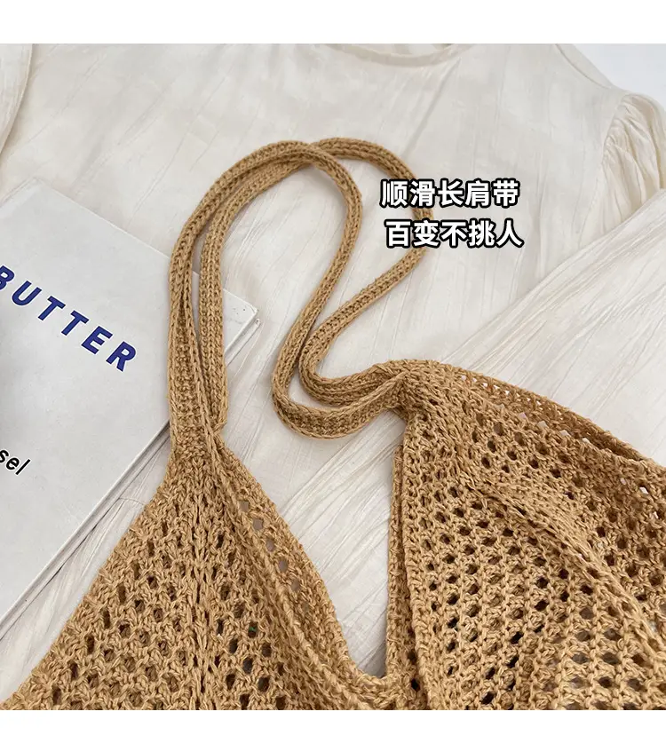 Women Woven Straw Handbag Large Capacity Summer Travel Bag — feature 4