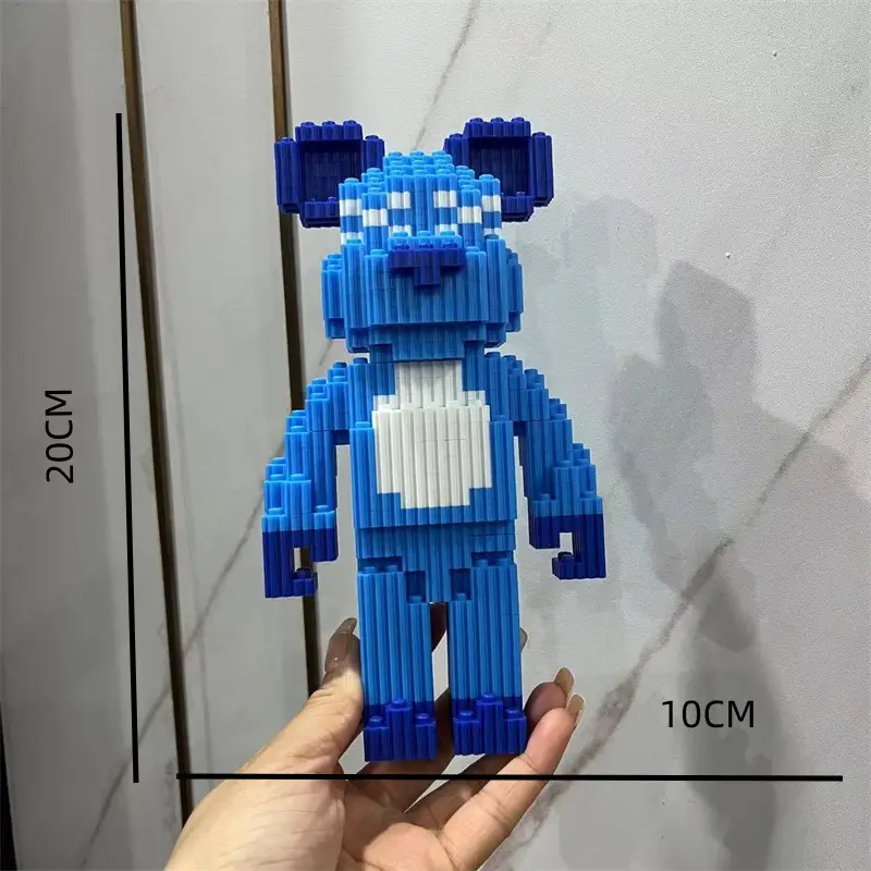 Cross-Border Free Labeling Compatible with Lego Bear Building Blocks Toy Puzzle Ornaments 3D Puzzle Boys and Girls Series Toys - Image 2