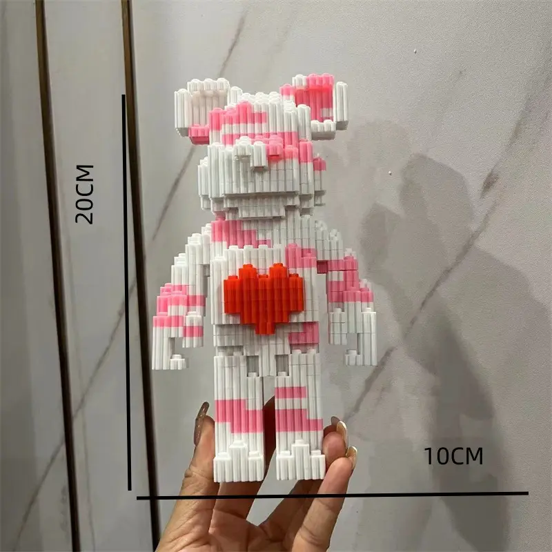 Cross-Border Free Labeling Compatible with Lego Bear Building Blocks Toy Puzzle Ornaments 3D Puzzle Boys and Girls Series Toys - Image 5
