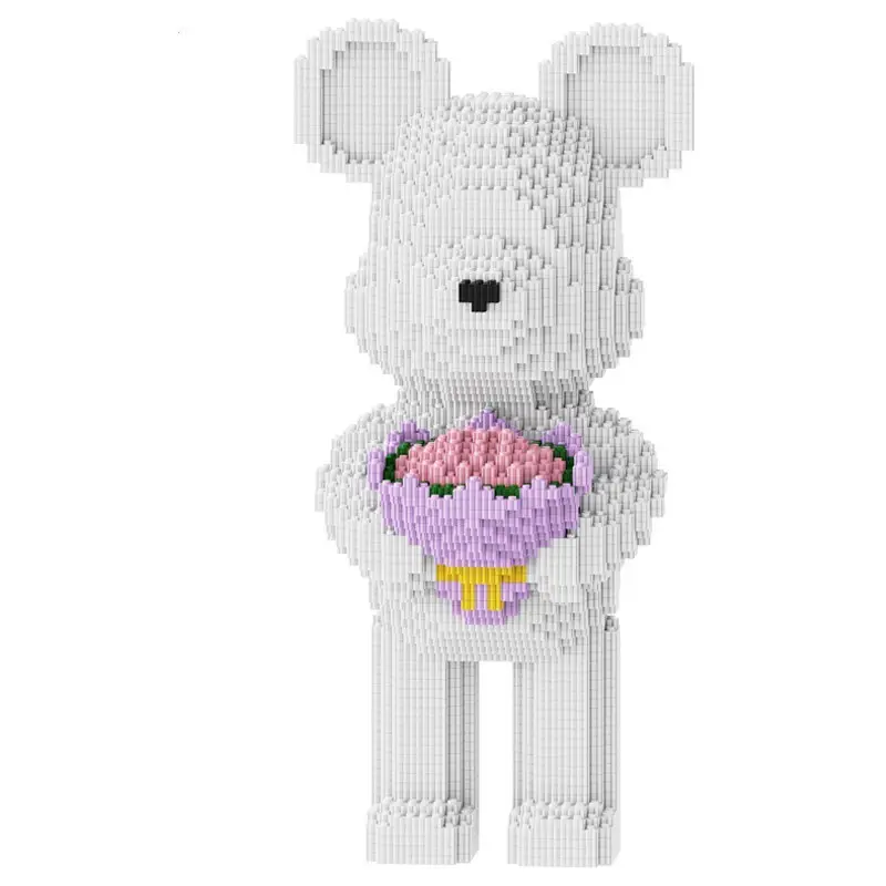 Cross-Border Free Labeling Compatible with Lego Bear Building Blocks Toy Puzzle Ornaments 3D Puzzle Boys and Girls Series Toys - Image 6