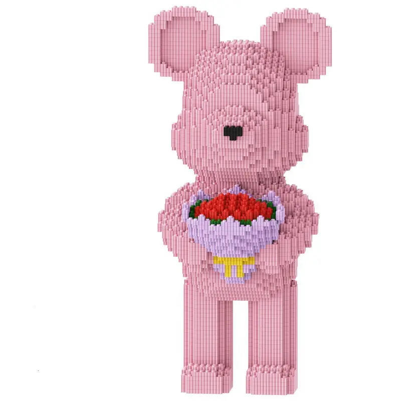 Cross-Border Free Labeling Compatible with Lego Bear Building Blocks Toy Puzzle Ornaments 3D Puzzle Boys and Girls Series Toys - Image 7