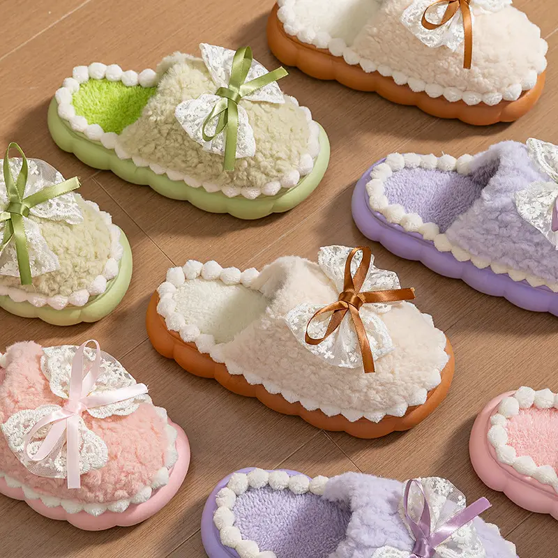 Women Cotton Warm Slippers Winter Indoor - Image 7