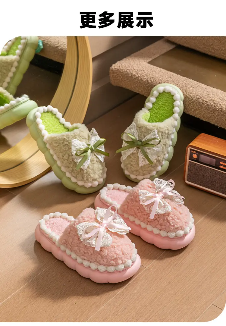 Women Cotton Warm Slippers Winter Indoor — feature 17