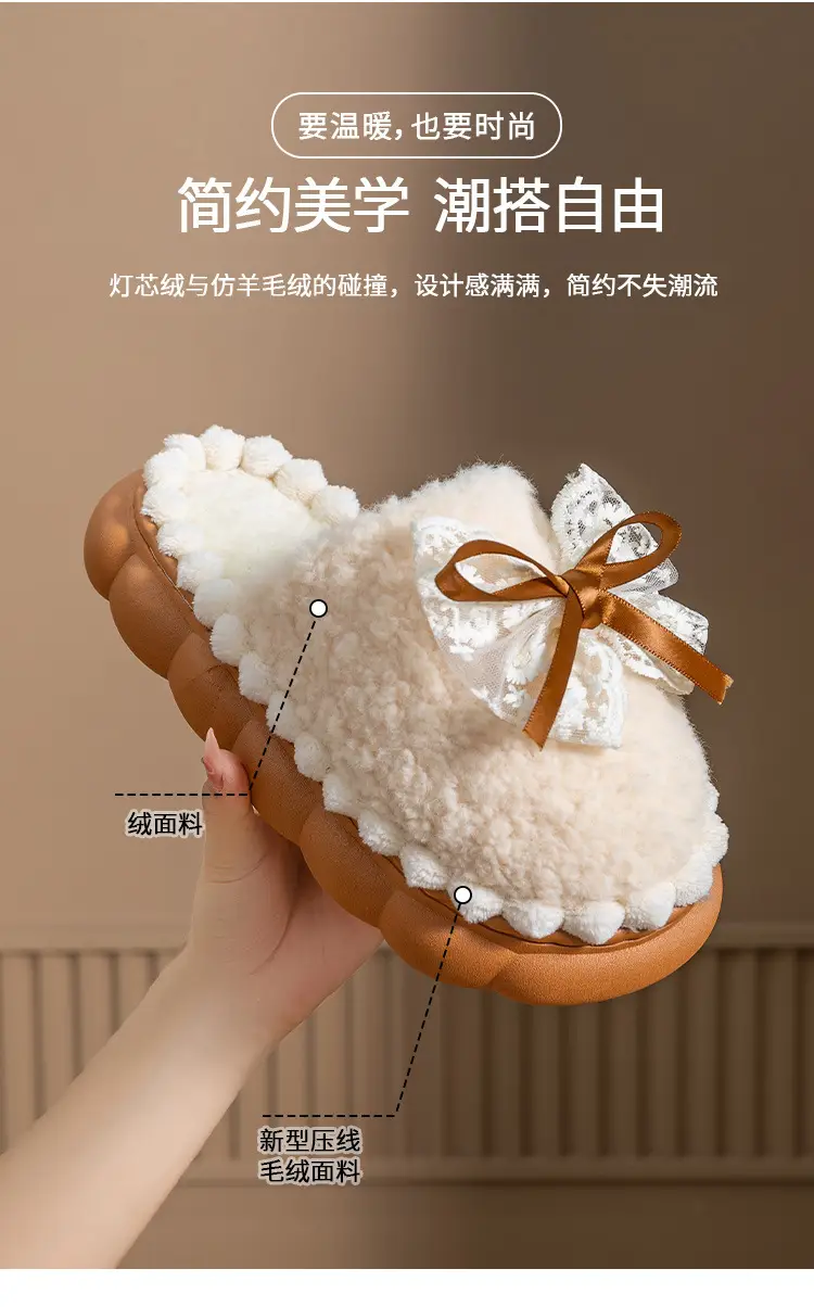 Women Cotton Warm Slippers Winter Indoor — feature 7