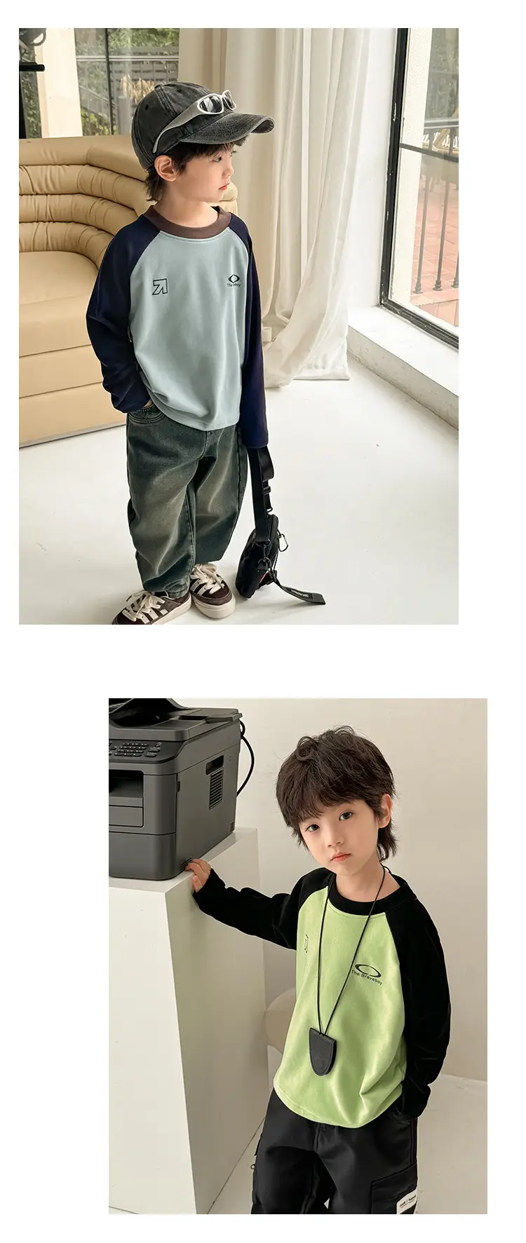 Haima Boys Winter Base Layer T-Shirt with German Velvet Raglan Sleeves β feature 15