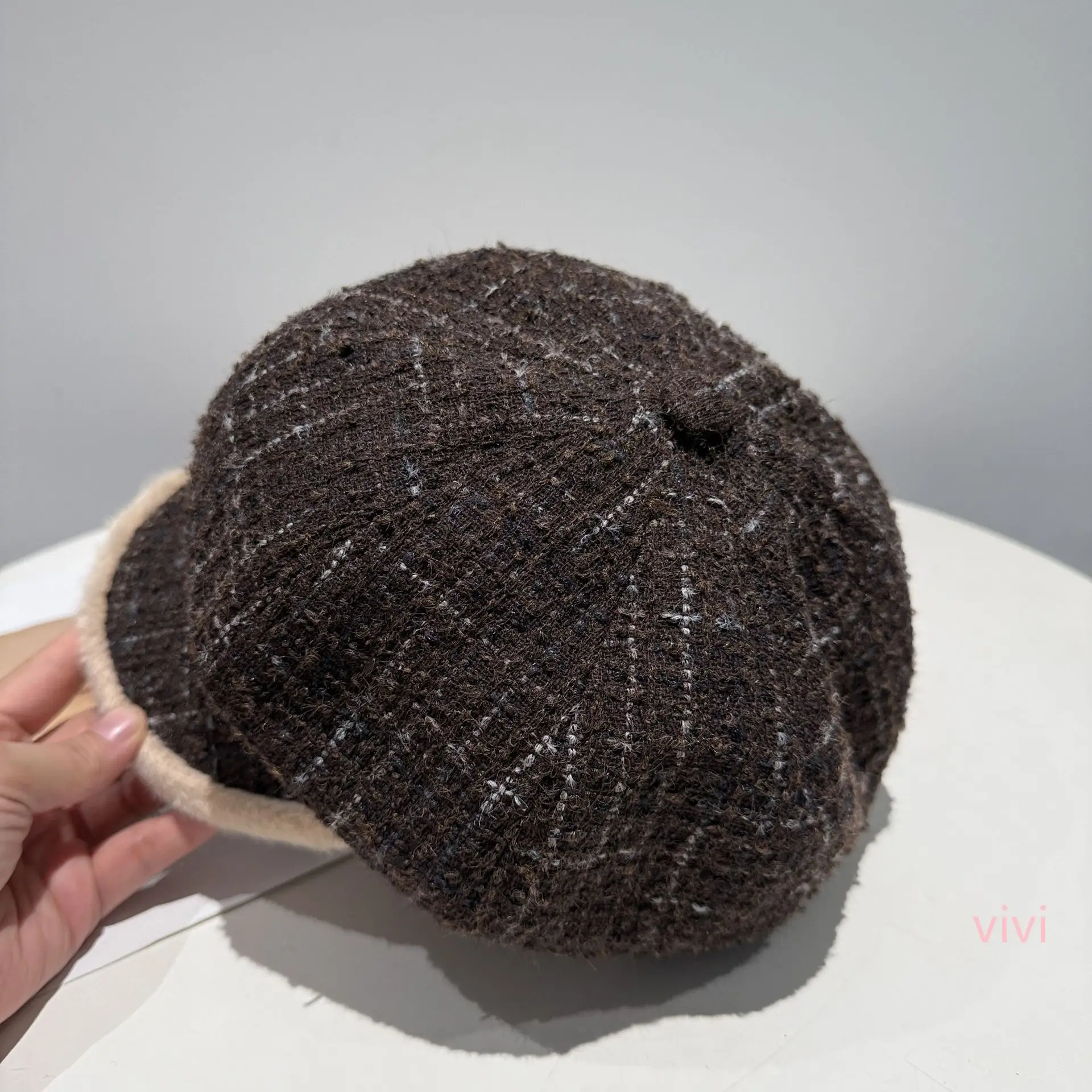 Women's British Retro Octagonal Hat Winter Warm Beret
