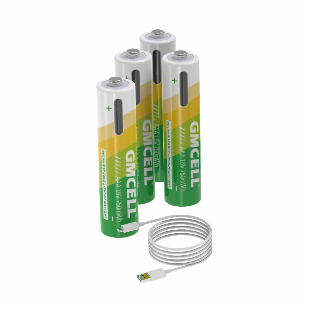No. 7 Battery Is Rechargeable 1.5V for Home Remote Control Smart Lock Portable USB Port Fast Charging 14500 Lithium Battery