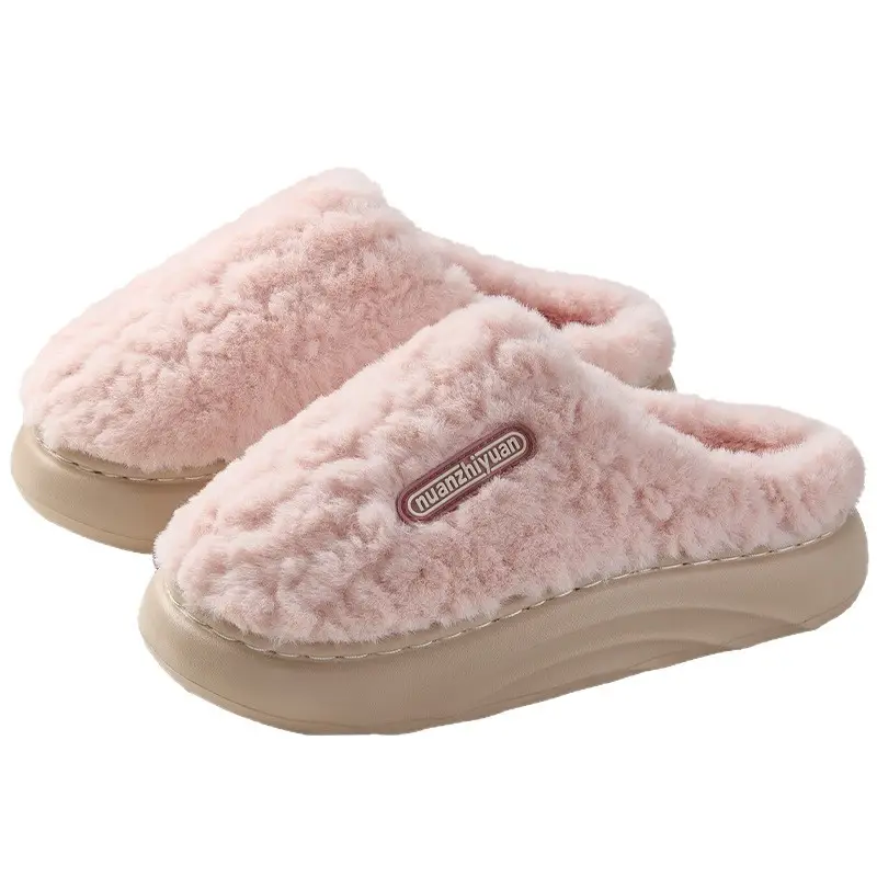 Qidan Shoe Factory Cotton Slippers for Women Autumn and Winter Indoor Home Warm Fleece-Lined Thick-Soled Non-Slip Couple Cotton Slippers for Men - Image 10