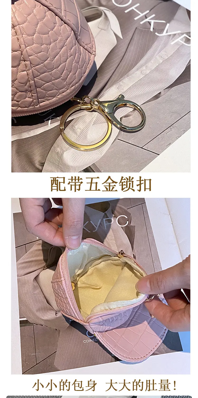 Kohkybo Rhinestone Duckbill Cap with Coin Purse — feature 6