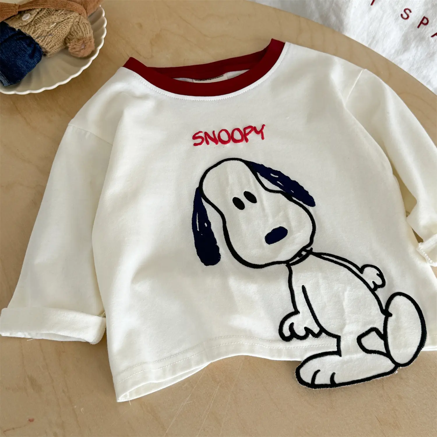 Snoopy Long Sleeve Cotton T-Shirt for Boys