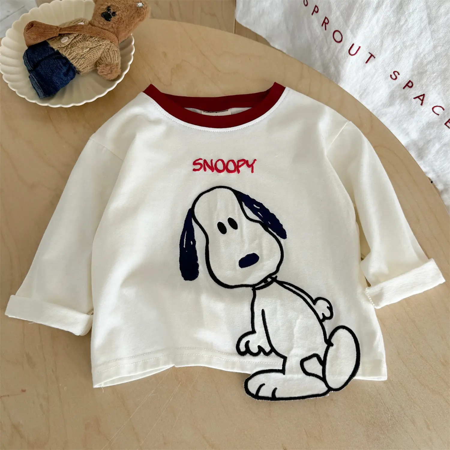 Snoopy Long Sleeve Cotton T-Shirt for Boys — feature 10