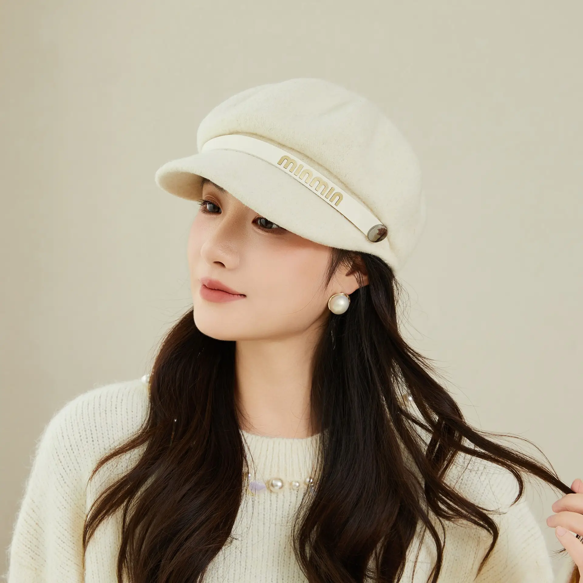 Women Woolen Beret British Style Warm Winter Hat - Image 7