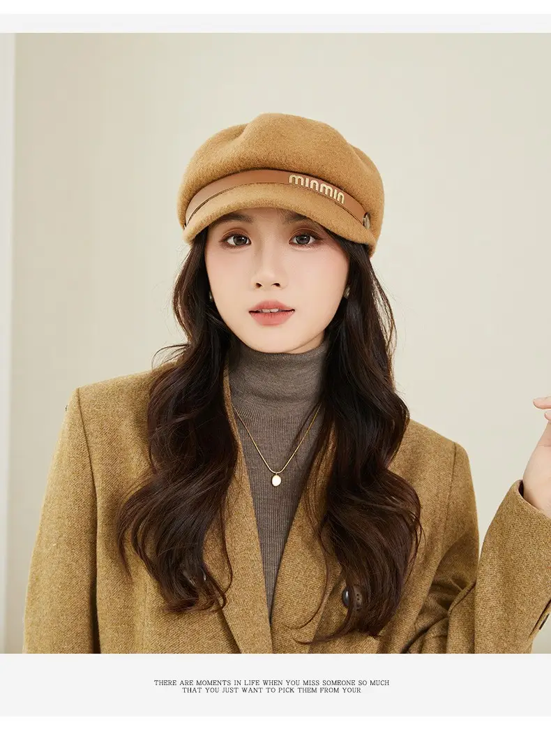 Women Woolen Beret British Style Warm Winter Hat — feature 11