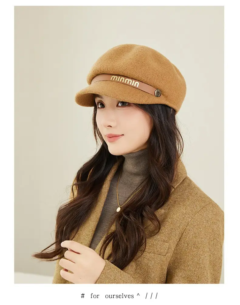 Women Woolen Beret British Style Warm Winter Hat — feature 12