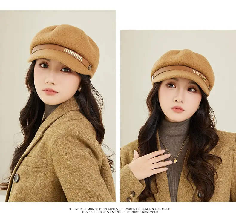 Women Woolen Beret British Style Warm Winter Hat — feature 13
