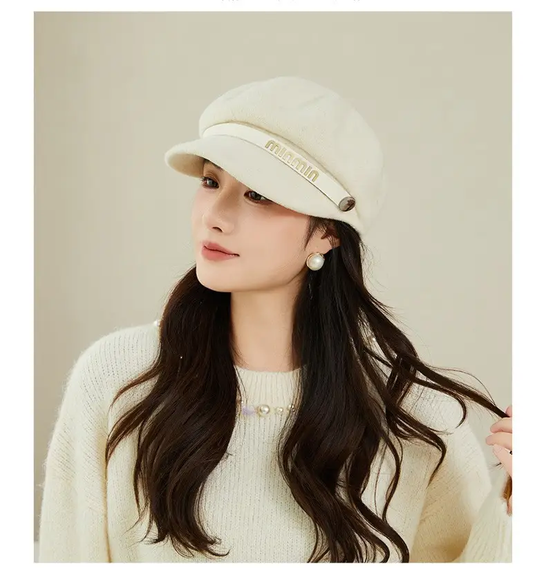 Women Woolen Beret British Style Warm Winter Hat — feature 14