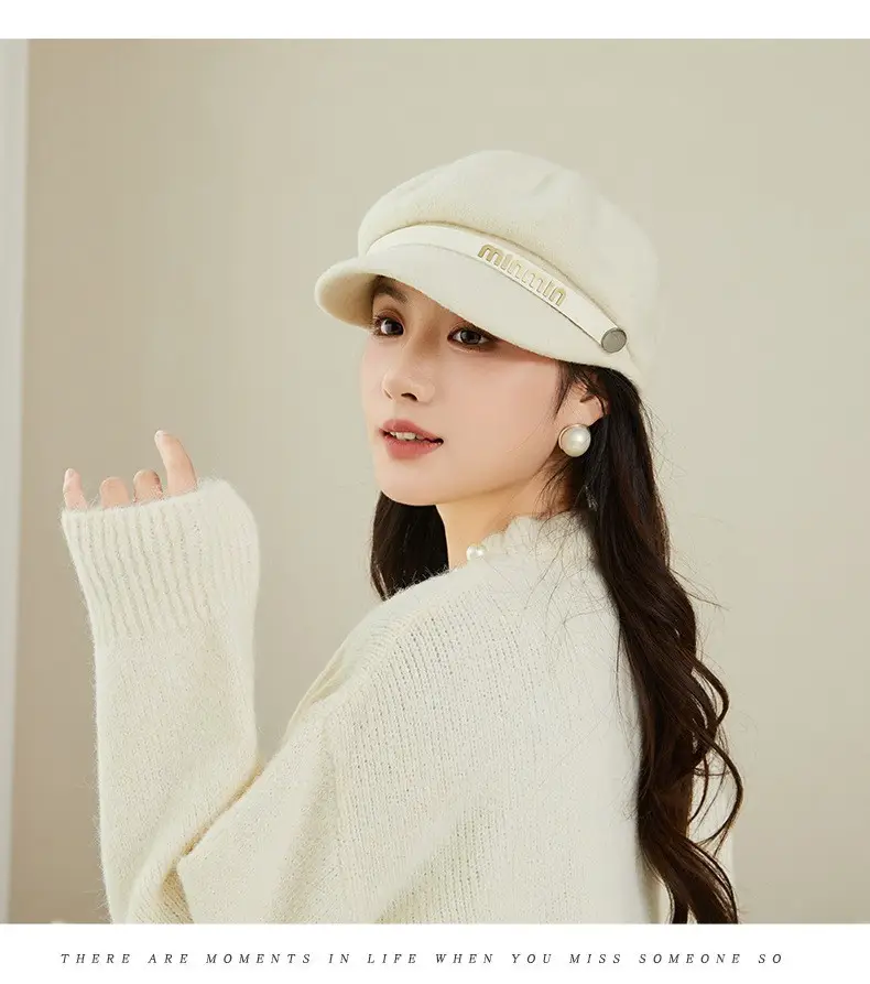 Women Woolen Beret British Style Warm Winter Hat — feature 16