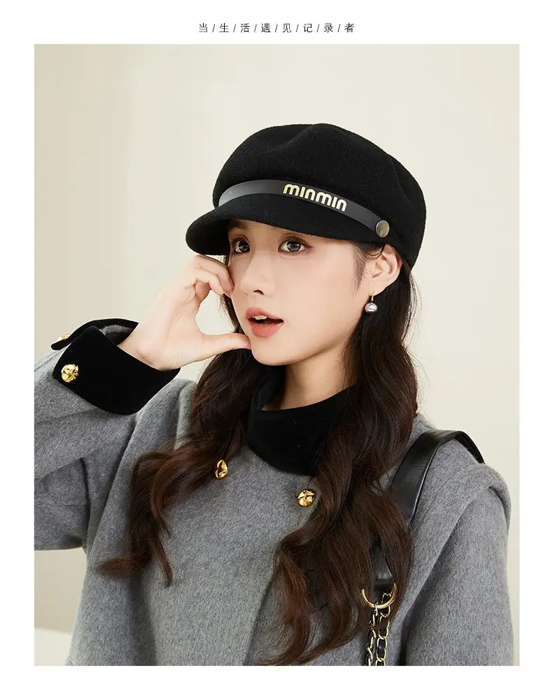 Women Woolen Beret British Style Warm Winter Hat — feature 9