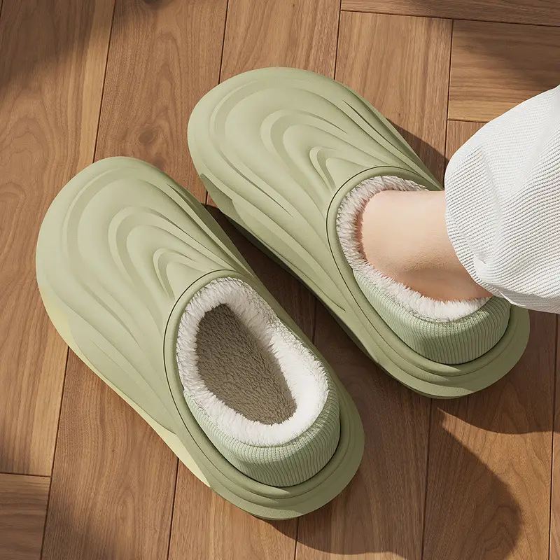 Eva Waterproof Cotton Slippers for Women in Winter, Family Matching Children's Home Warm Non-Slip Outdoor Cotton Shoes for Men, Winter Wholesale - Image 17