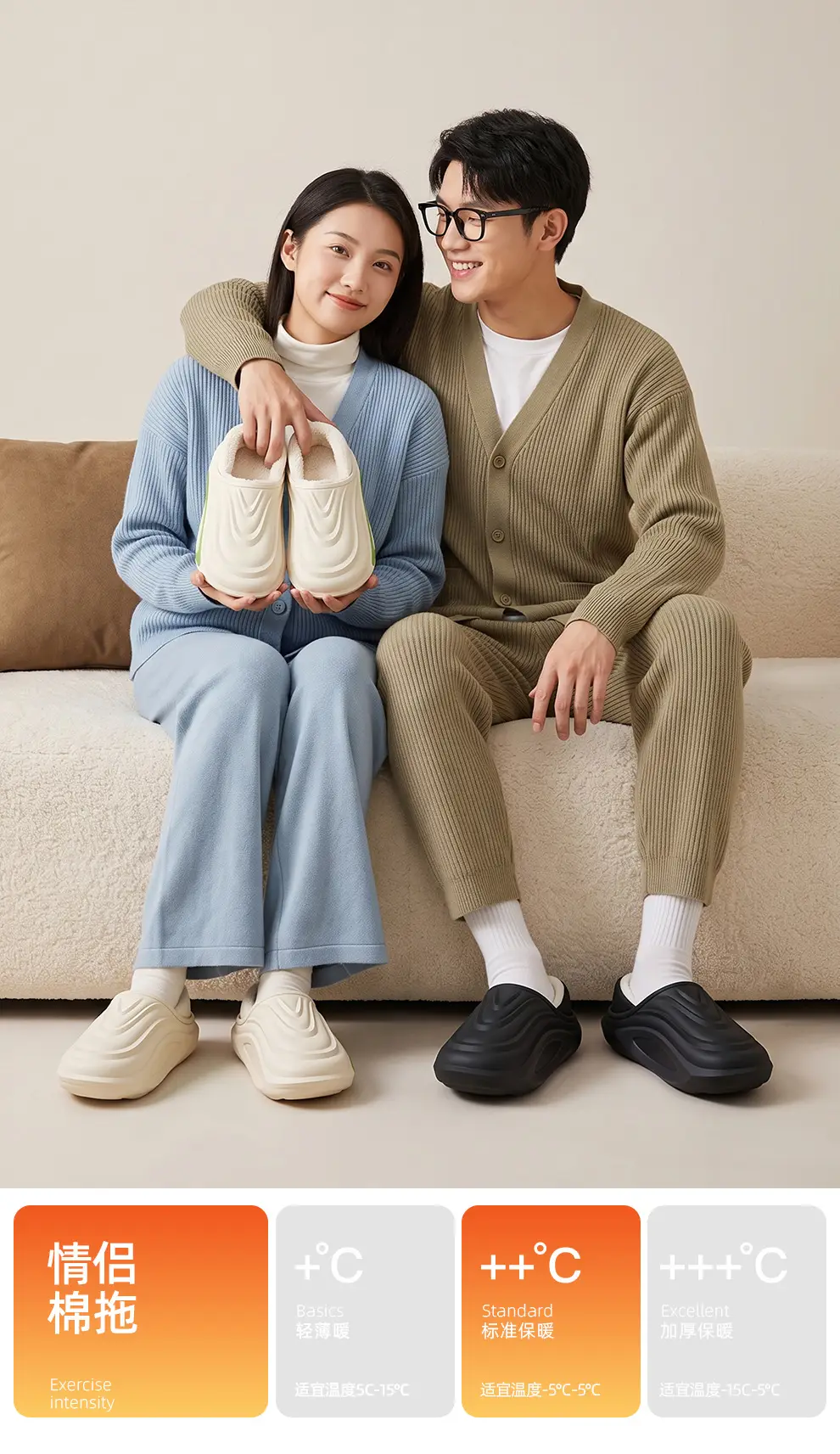 Eva Waterproof Cotton Slippers for Women in Winter, Family Matching Children's Home Warm Non-Slip Outdoor Cotton Shoes for Men, Winter Wholesale — feature 11