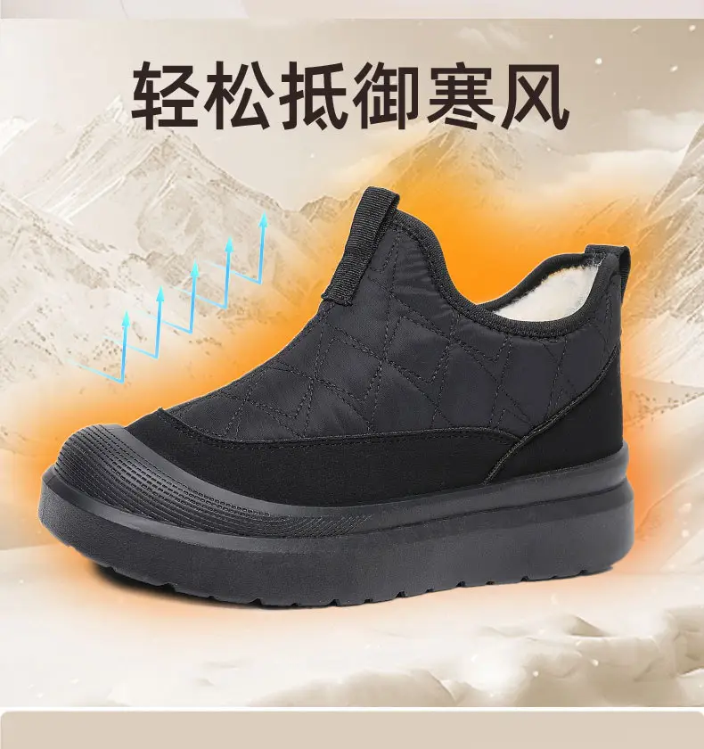 Women's Snow Boots, Cotton Shoes, New Women's Boots, Women's Boots, Fleece-Lined Thickened Boots, Women's Slip-On Cold-Proof Warm Cotton Boots — feature 6
