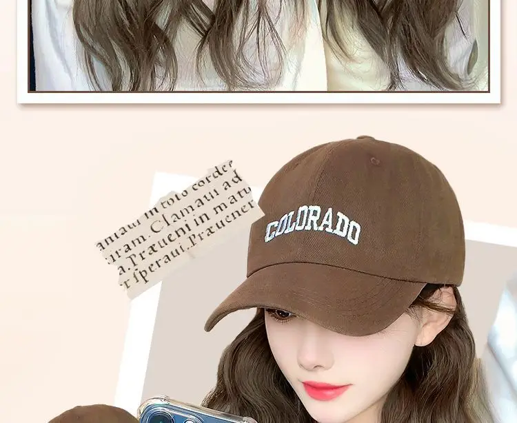 Women's Duckbill Wig Cap with Water Wave Full Wig — feature 13