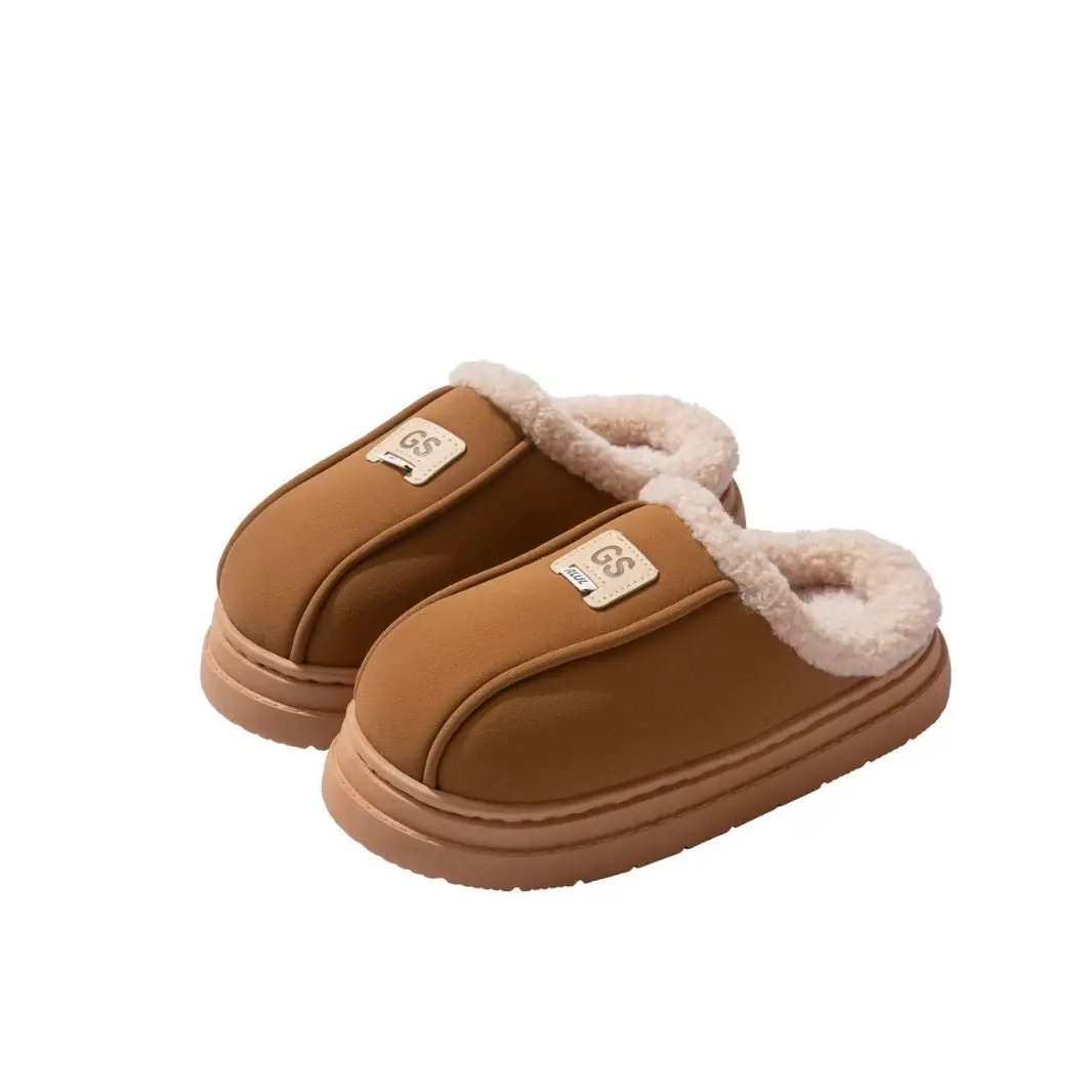 Women's Cotton Slippers Winter Thick-Soled Plush Warm Non-Slip Indoor Home Household Outdoor Snow Boots Women's Winter - Image 10