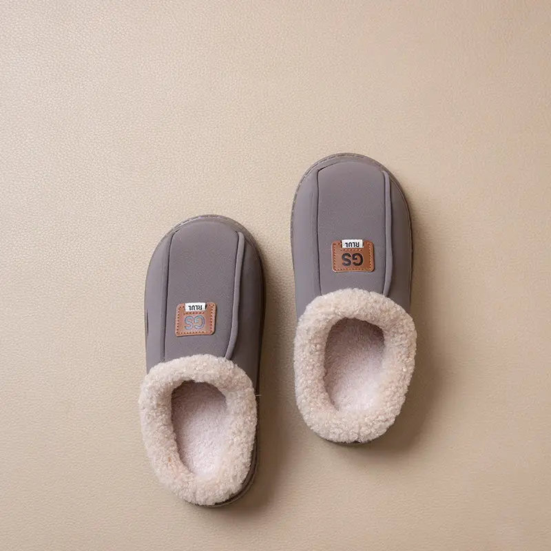 Women's Cotton Slippers Winter Thick-Soled Plush Warm Non-Slip Indoor Home Household Outdoor Snow Boots Women's Winter - Image 2