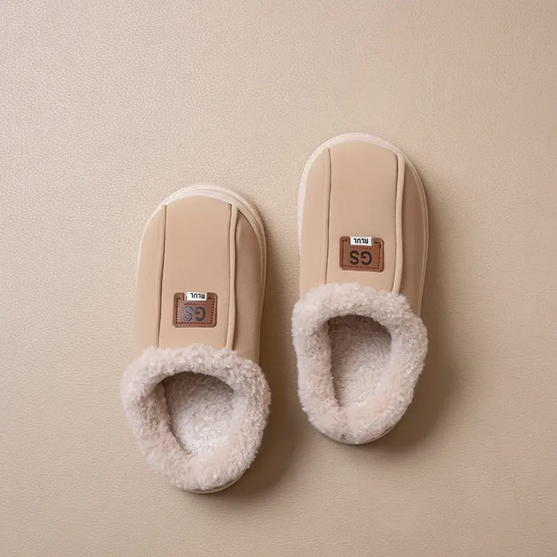 Women's Cotton Slippers Winter Thick-Soled Plush Warm Non-Slip Indoor Home Household Outdoor Snow Boots Women's Winter - Image 3