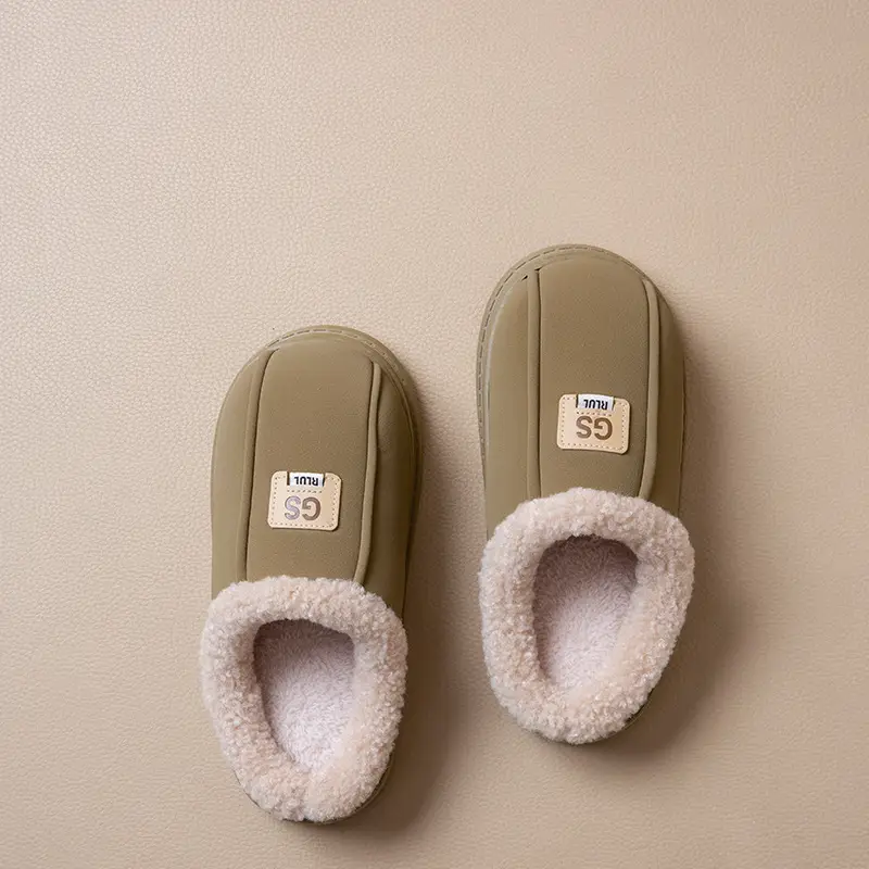 Women's Cotton Slippers Winter Thick-Soled Plush Warm Non-Slip Indoor Home Household Outdoor Snow Boots Women's Winter - Image 4