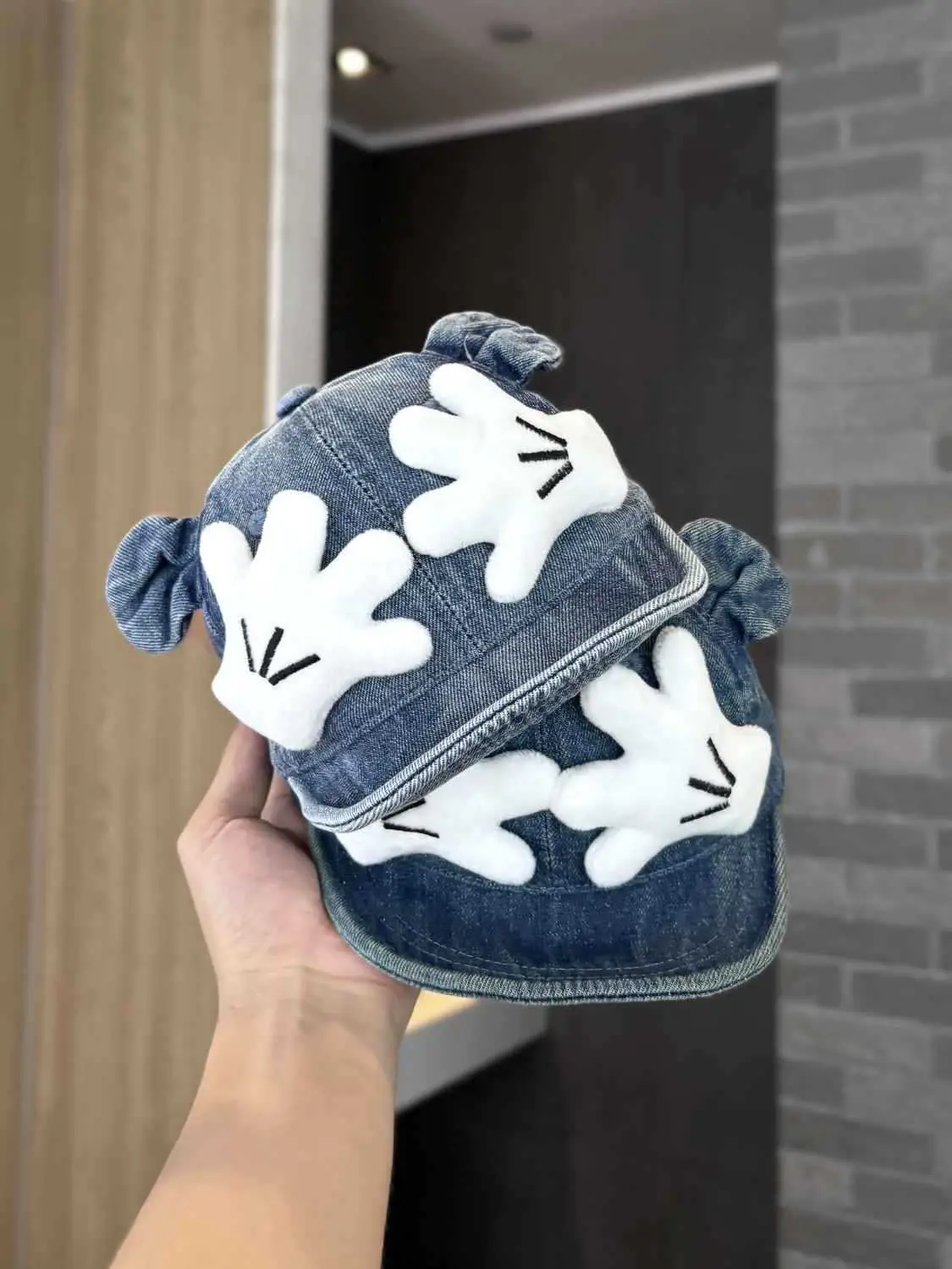 Baby Denim Baseball Cap with Gloves for Kids — feature 5