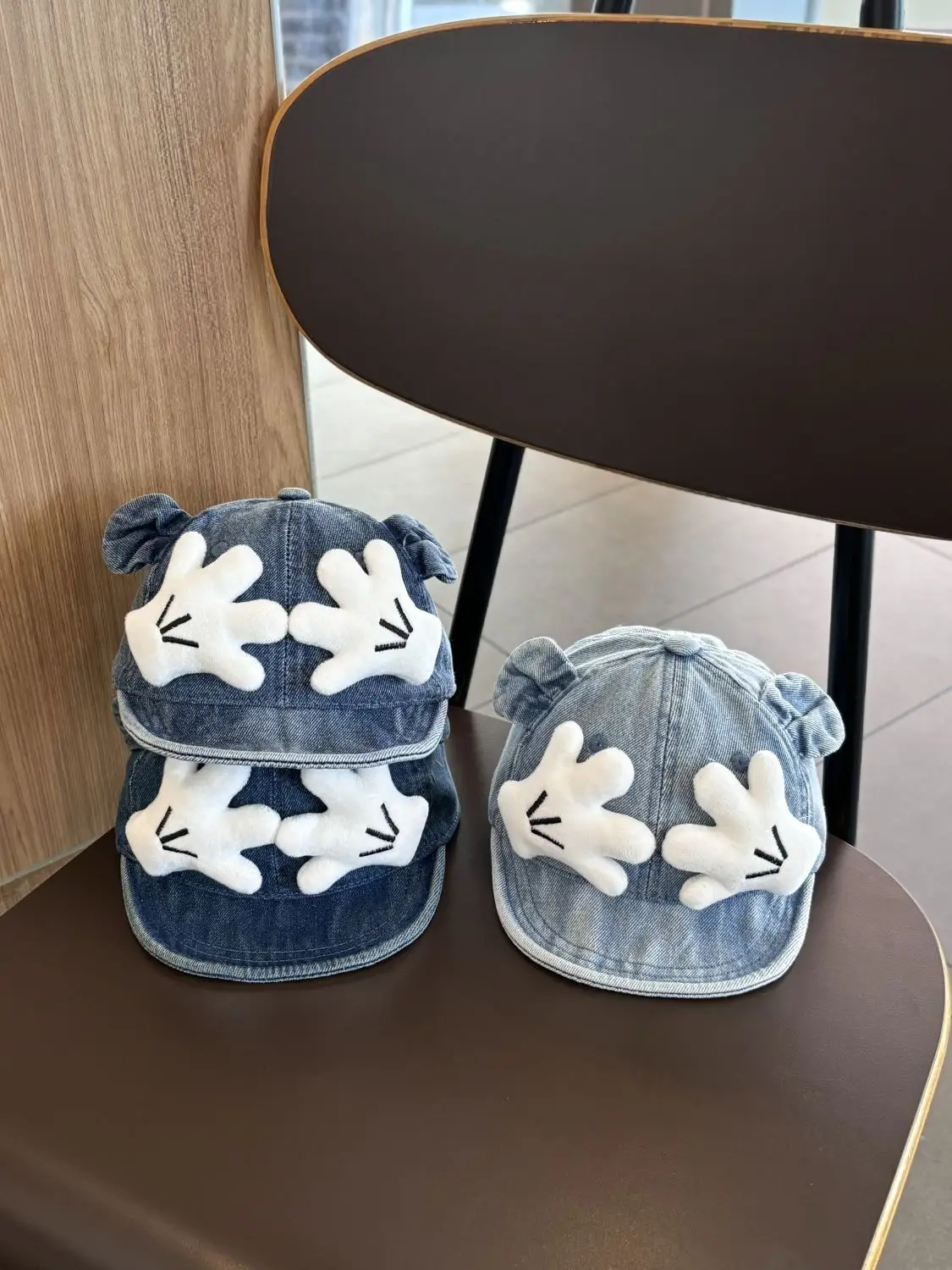Baby Denim Baseball Cap with Gloves for Kids — feature 6