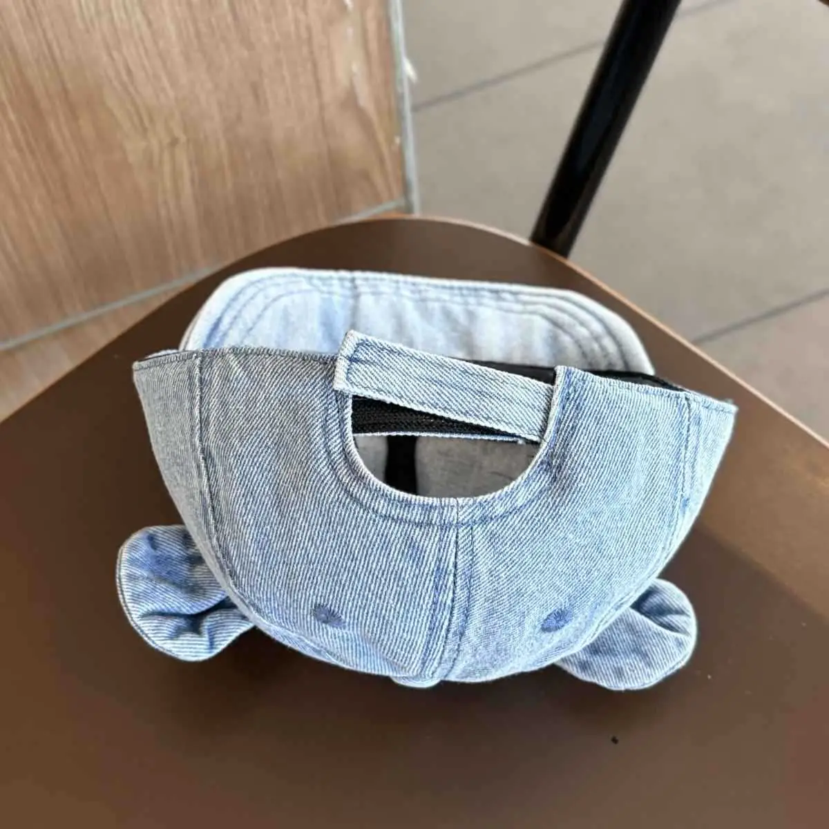 Baby Denim Baseball Cap with Gloves for Kids — feature 7