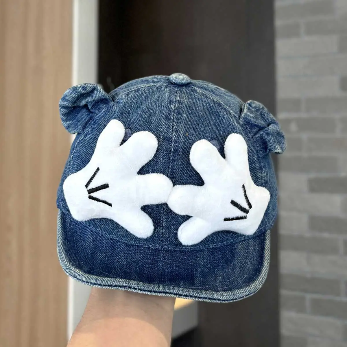 Baby Denim Baseball Cap with Gloves for Kids — feature 8