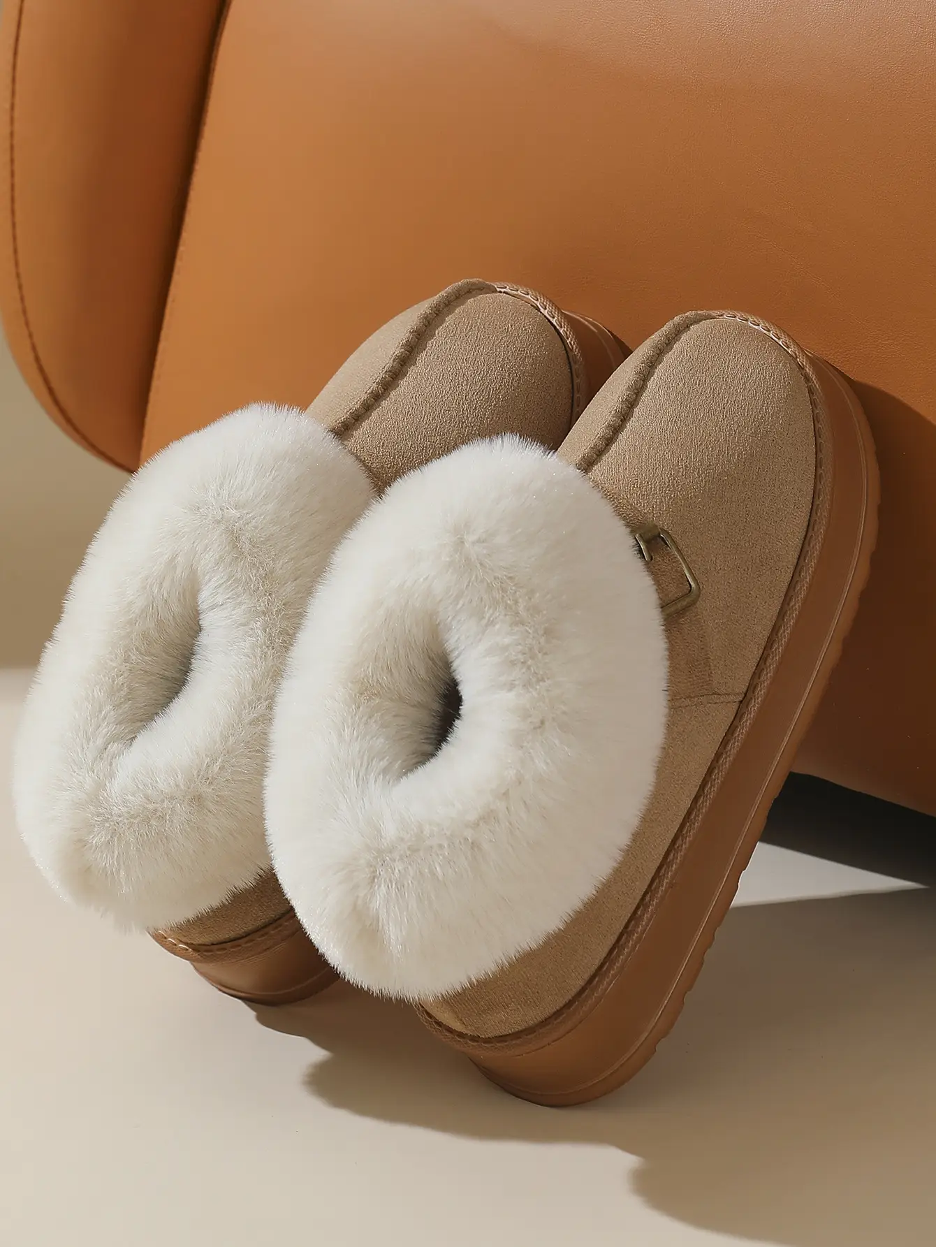 Women Cross-Border Cotton Snow Boots Brown Winter — feature 10