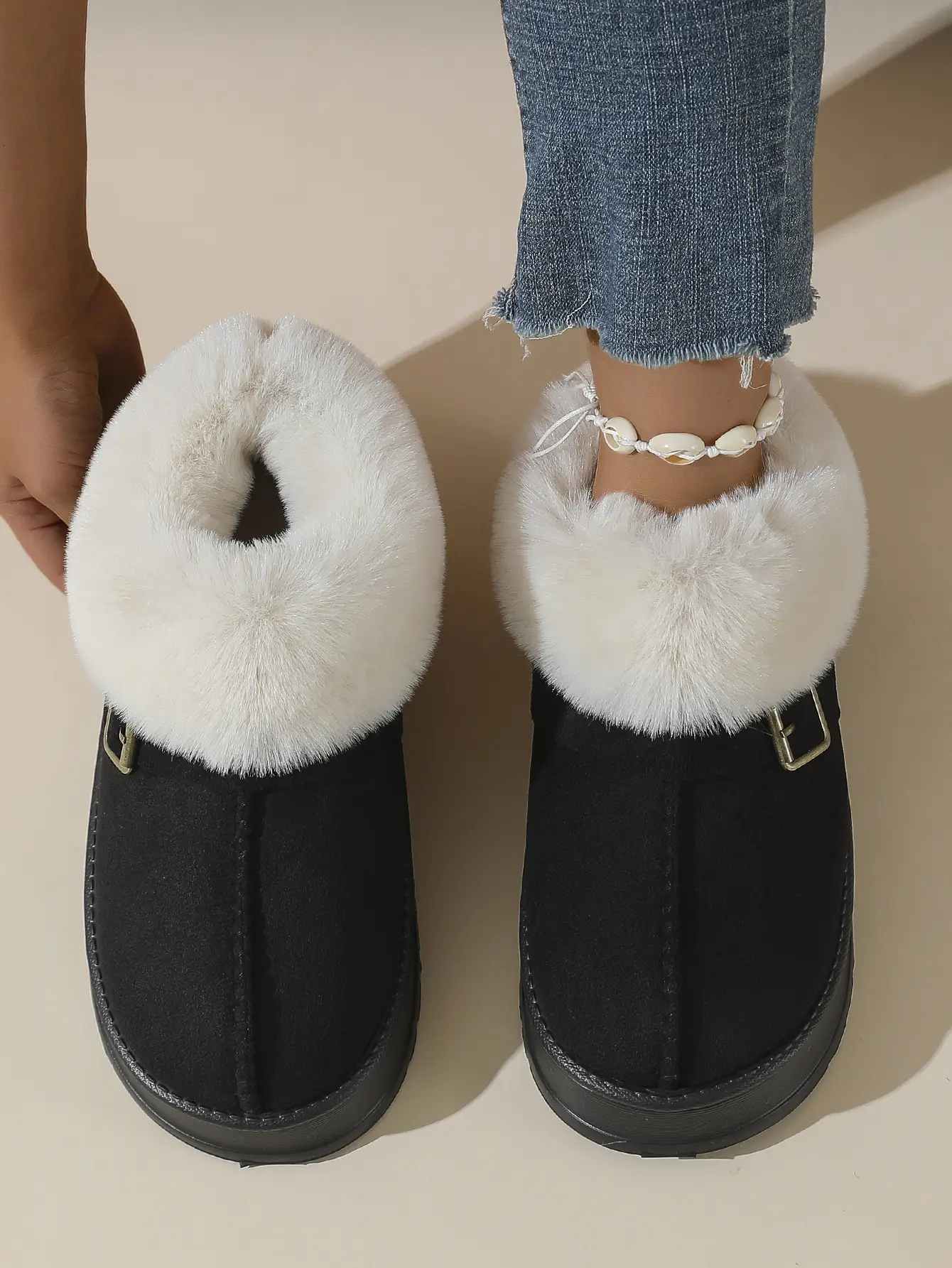 Women Cross-Border Cotton Snow Boots Brown Winter — feature 2