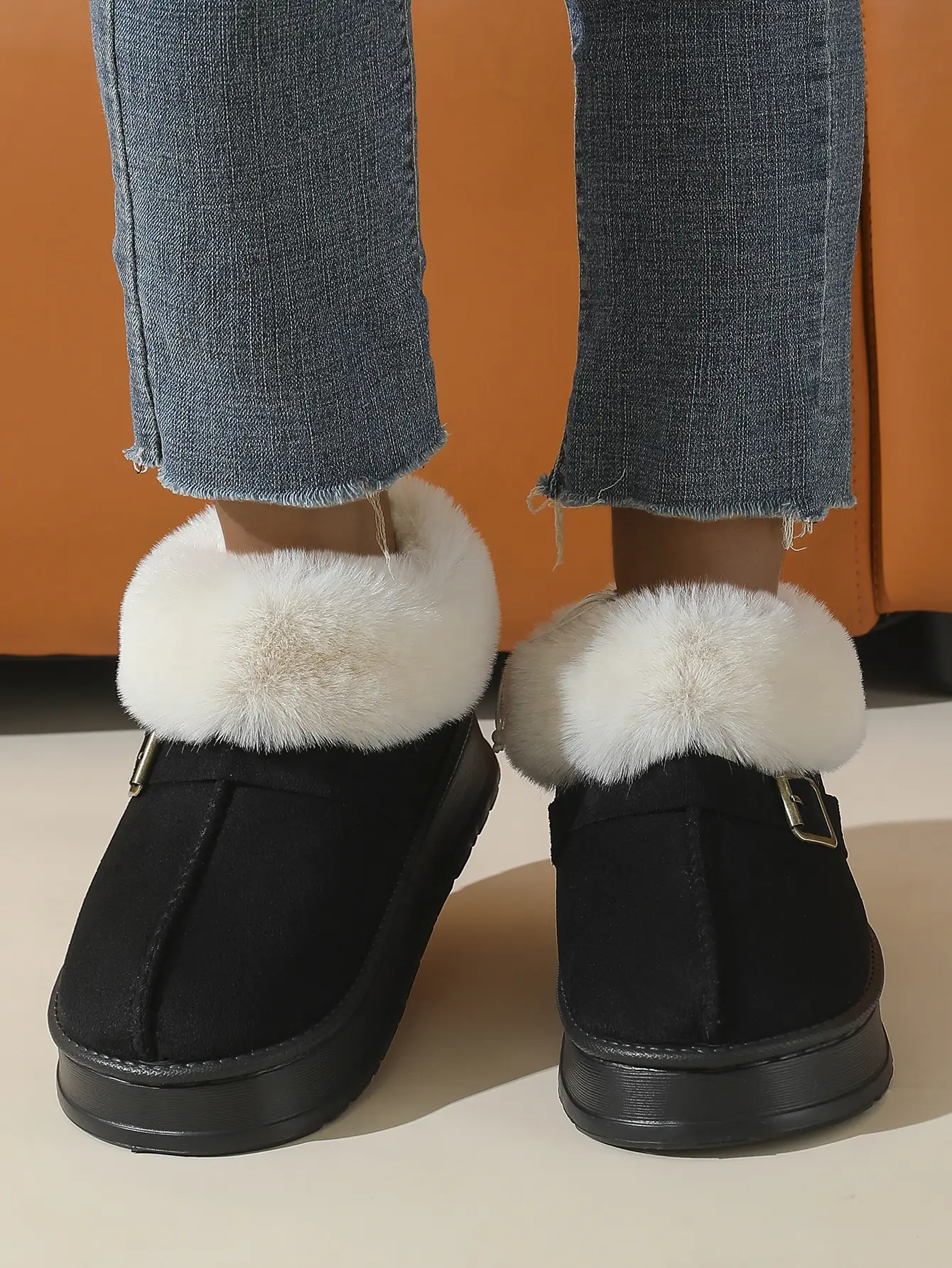 Women Cross-Border Cotton Snow Boots Brown Winter — feature 3
