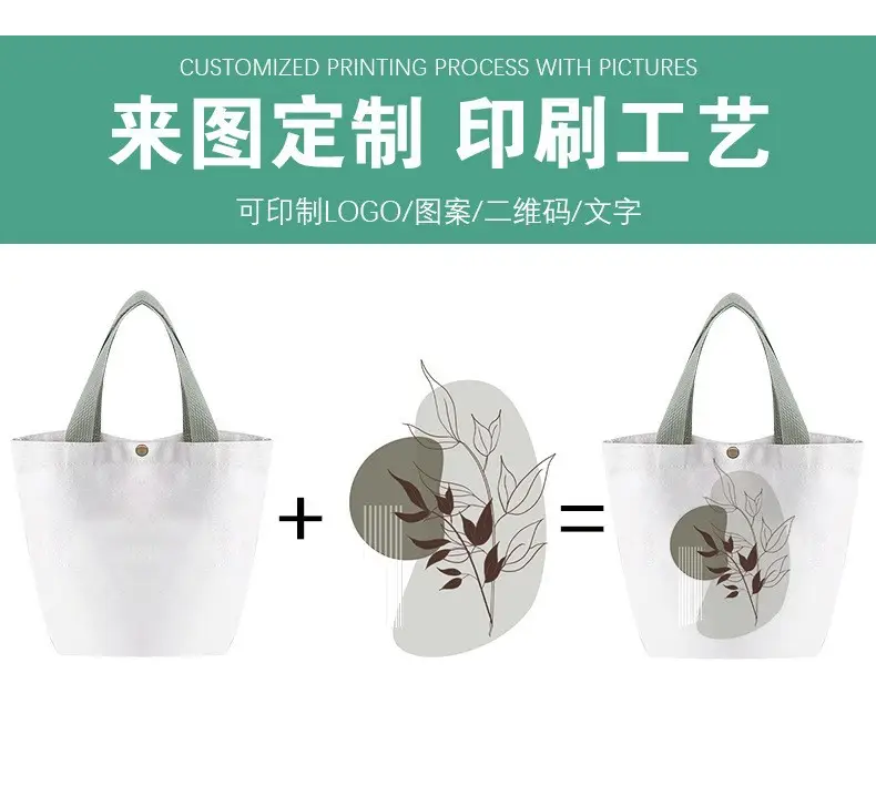2025 New Japanese & Korean Canvas Bag Grey Large Capacity — feature 12