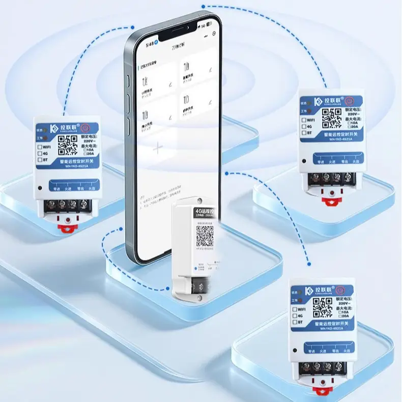 4g Remote Control Switch 220V20A Mobile Phone Smart Wireless Remote Control Timing Control Exhaust Fan Rolling Shutter Door - Image 4
