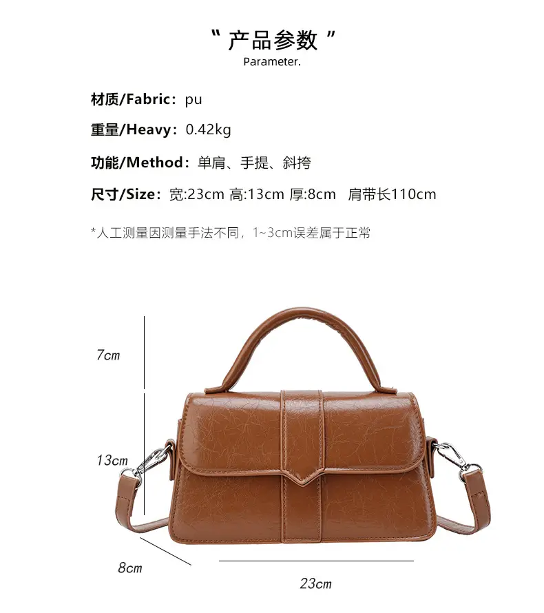 Black Square Crossbody Bag with Yellow Strap — feature 2